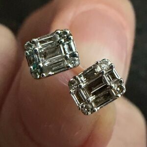 Ring Concierge Diamond Baguette Cluster Studs